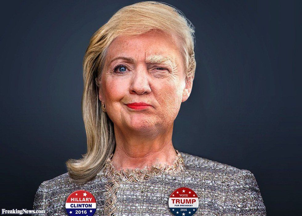 Donald Trump Is Orange And Hillary Clinton Is A Woman!