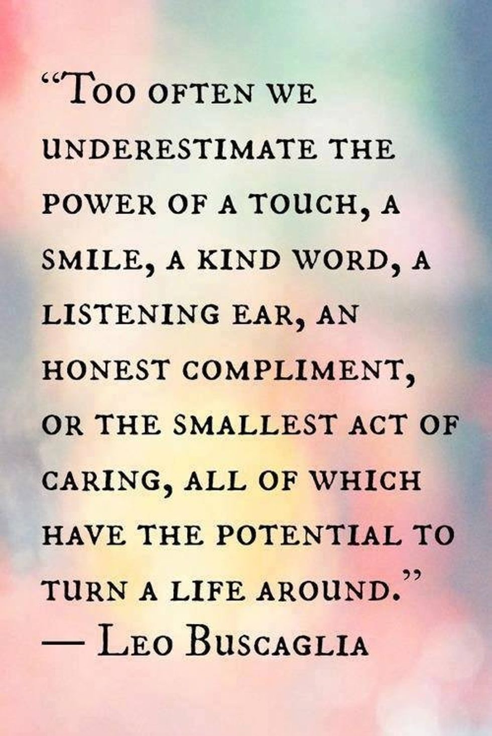 The Importance Of Being Kind