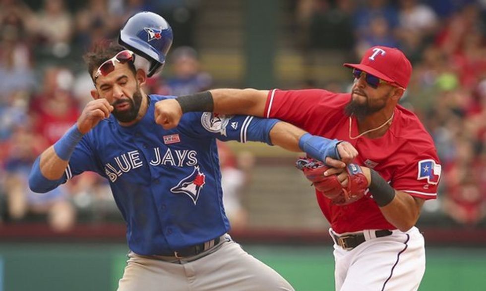 Move Over Bryce Harper, Jose Bautista And Rougned Odor Just Made Baseball Fun Again