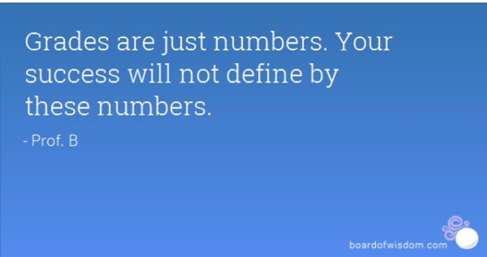 Why Grades Are Just Numbers