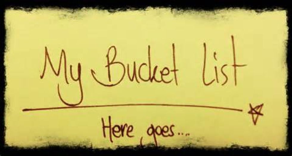 30 Things You Need on Your Bucket List