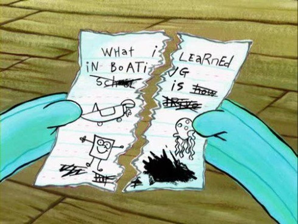 Writer's Block As Told By Spongebob