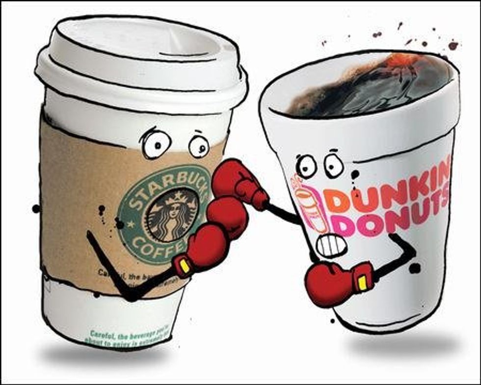 Dunkin' Donuts Vs. Starbucks