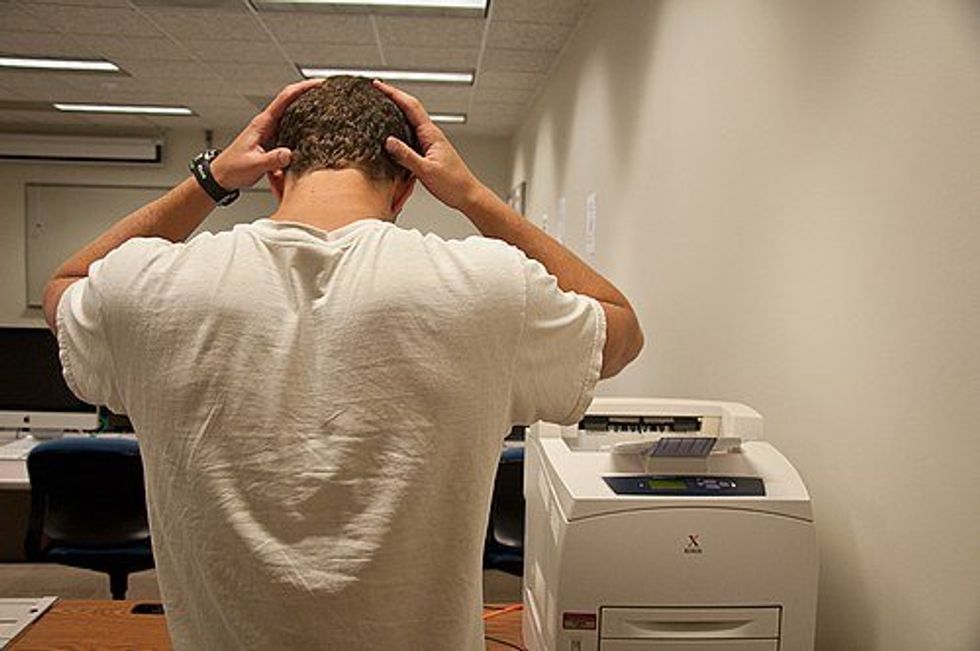 15 Steps Of Just Trying To 'Print Something Out' At The Campus Library