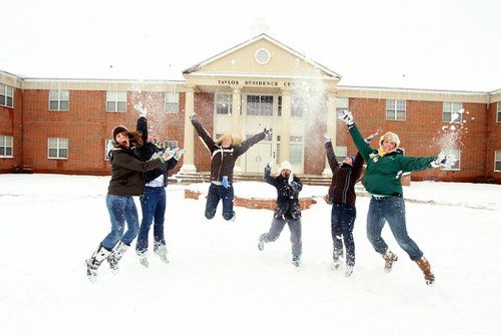 What A College Snow Day Can Look Like