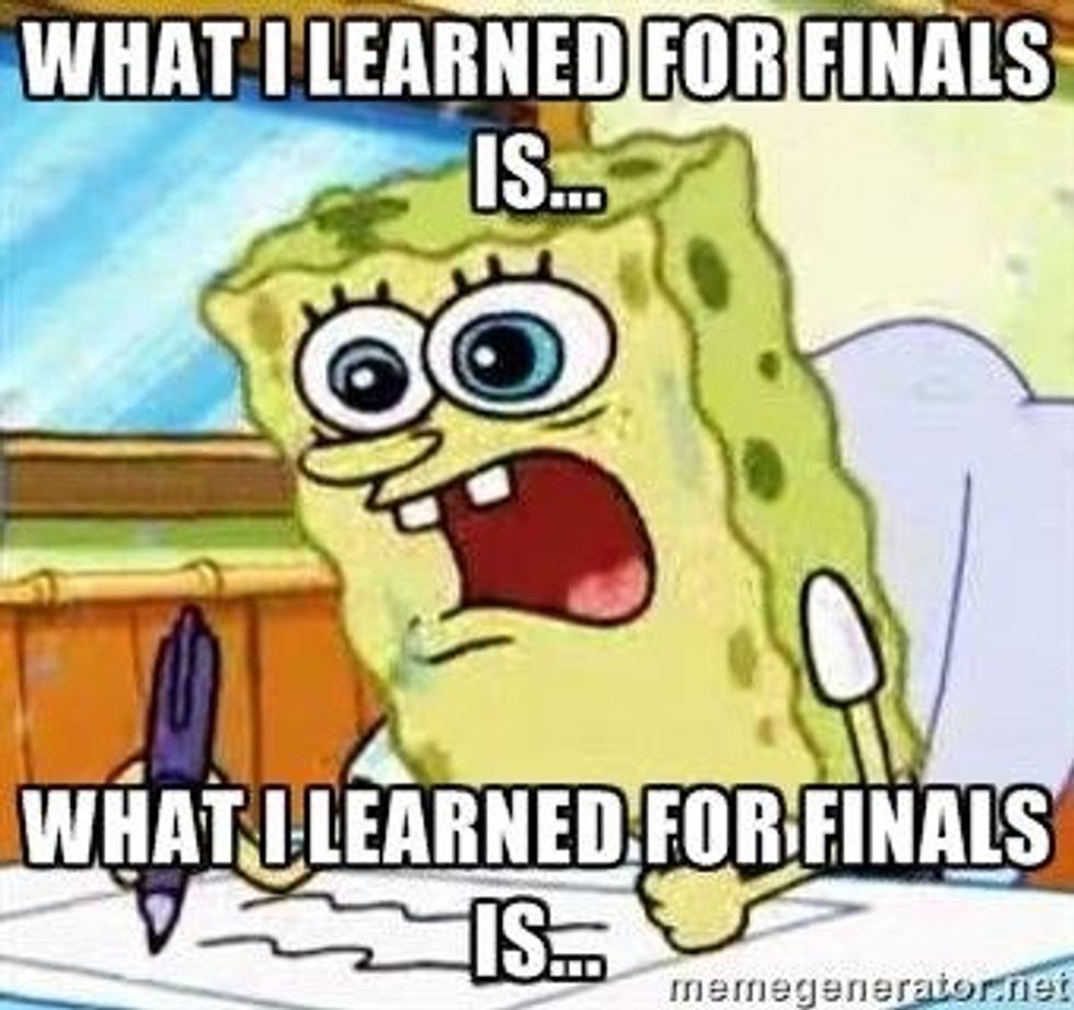 Finals Week As Told By Spongebob Squarepants