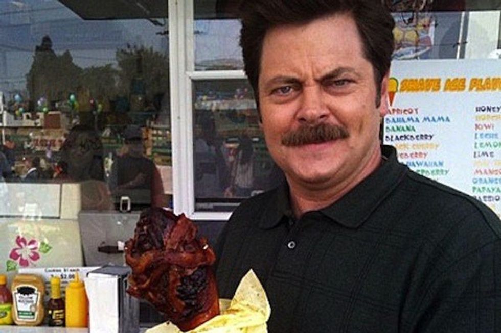 Thanksgiving Dinner As Described By Mr. Ron Swanson