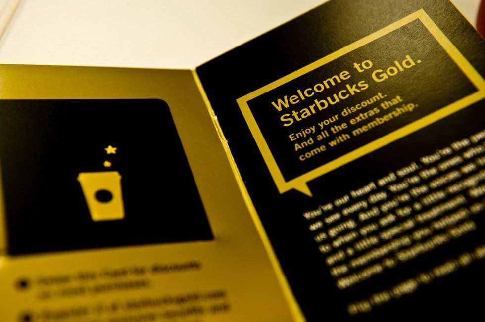 My Starbucks Gold Card