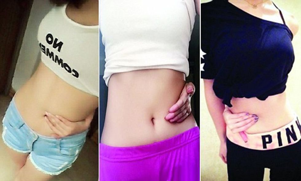 The Viral “Belly Button Challenge” Is the Internet’s
Craziest Body-Shaming Sensation