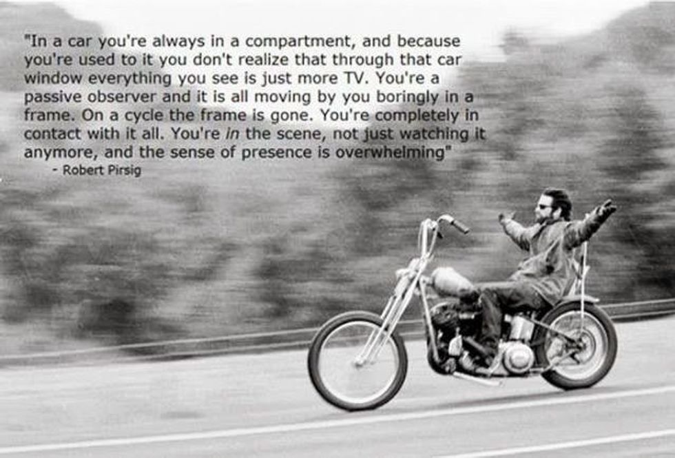 Take Pirsig's "Zen and the Art of Motorcycle Maintenance" with a Side of Experience and Adventure