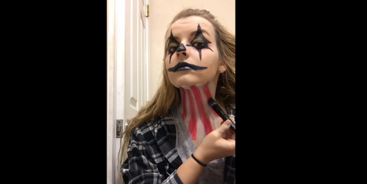 Scary Clown Make-Up Tutorial