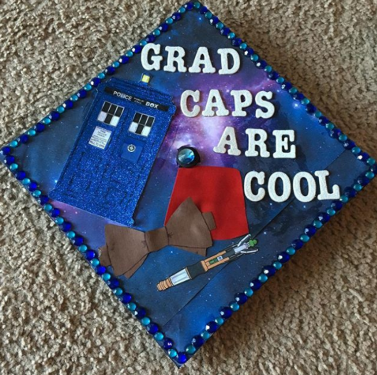 tardis graduation cap