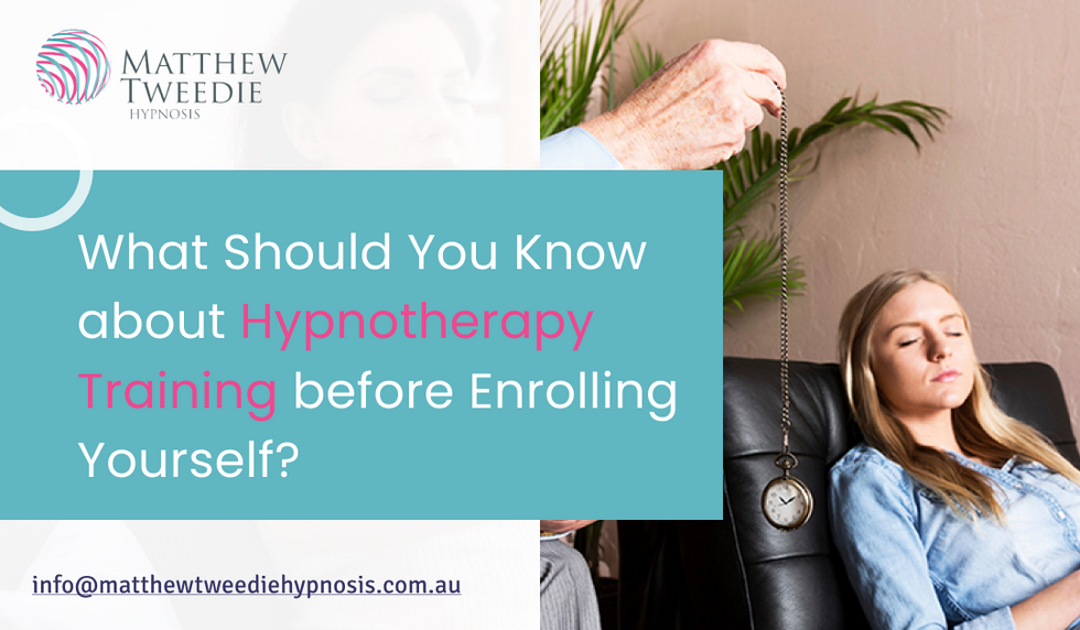 What Should You Know about Hypnotherapy Training before Enrolling Yourself?