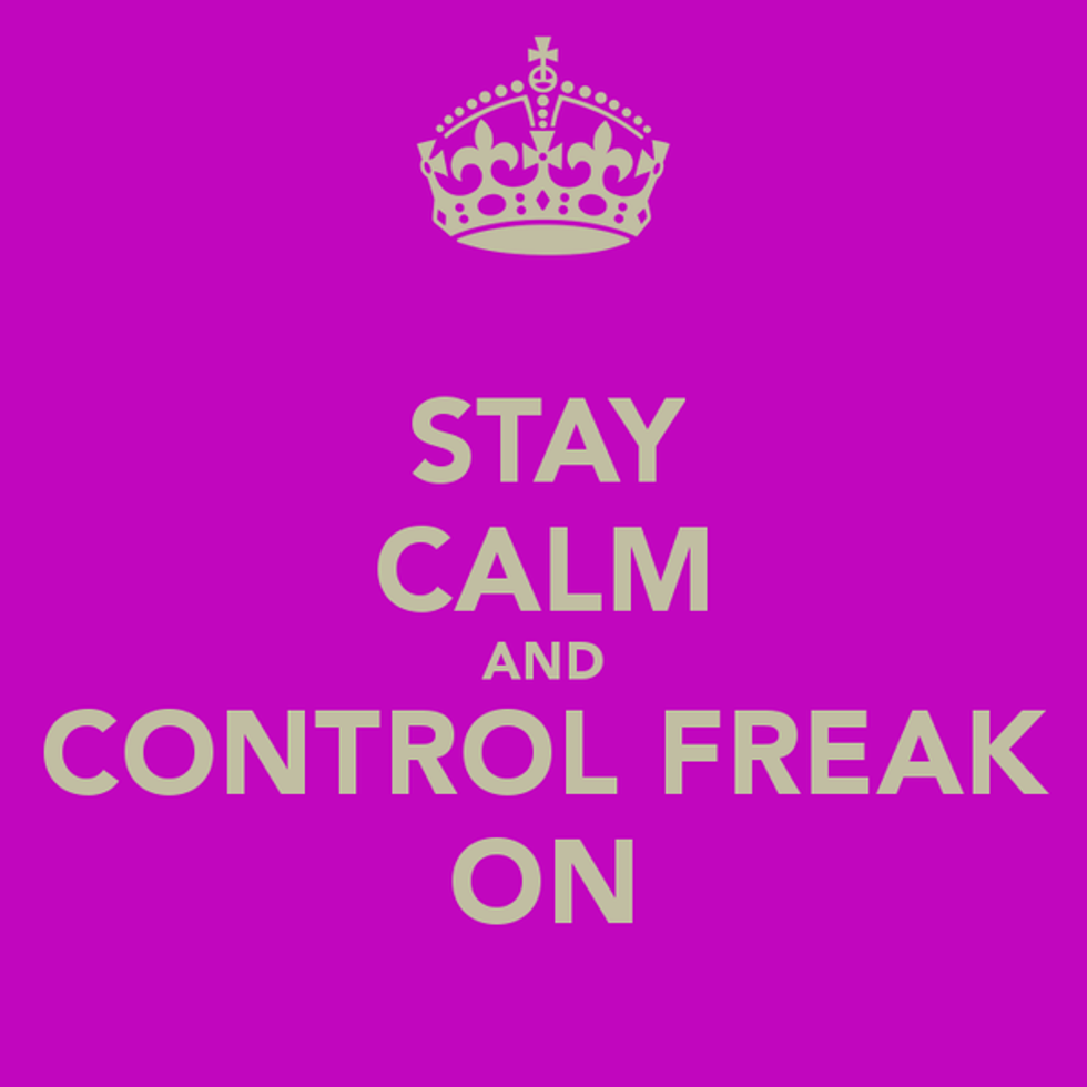 Being a Control Freak When You Have No Control