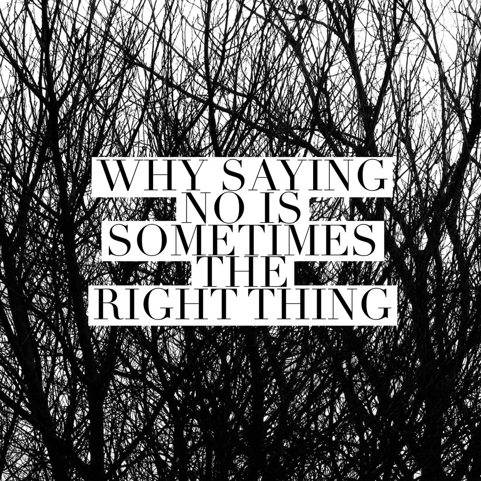 Why Saying No Sometimes Is The Right Thing