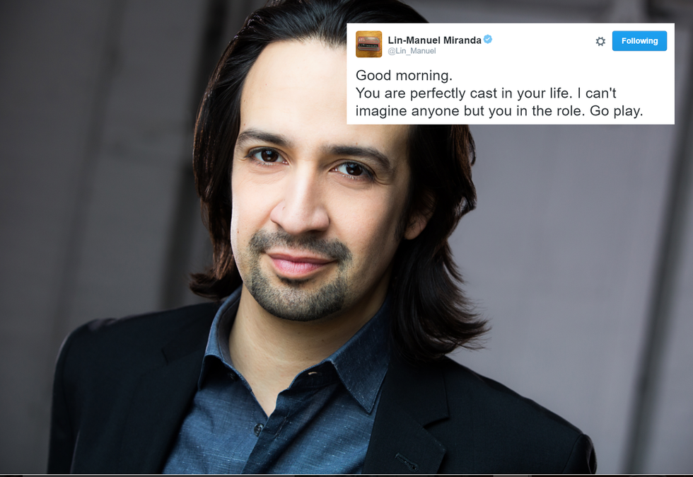 17 Of Lin-Manuel Miranda's Most Inspiring Goodnight Tweets