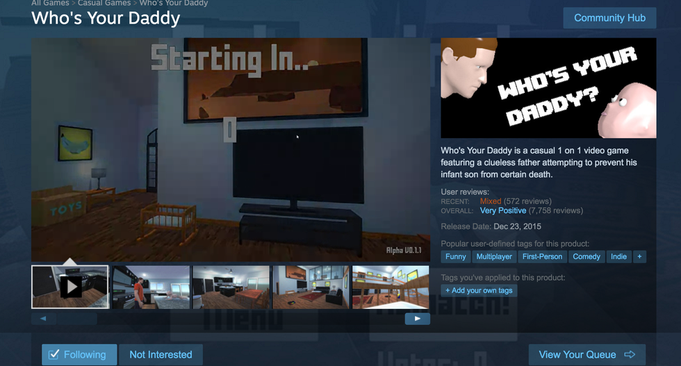 "Who's Your Daddy": Best or Worst Parenting Simulator PC Game?