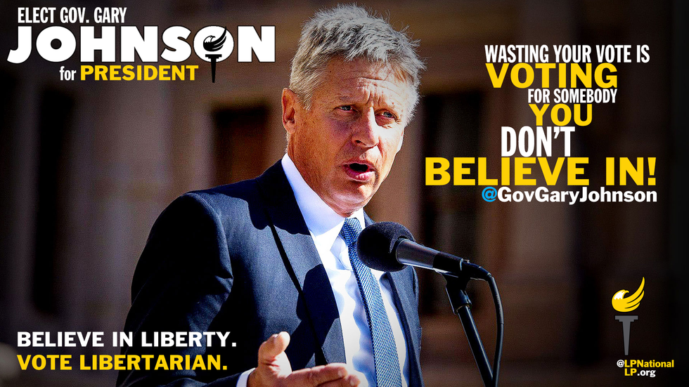 I Have Faith In Gary Johnson And I'm Not Afraid To Say It