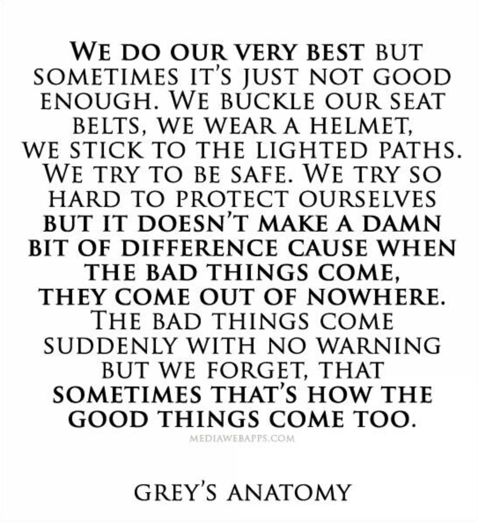 10 "Grey's Anatomy" Quotes That Remind Us To Never Give Up