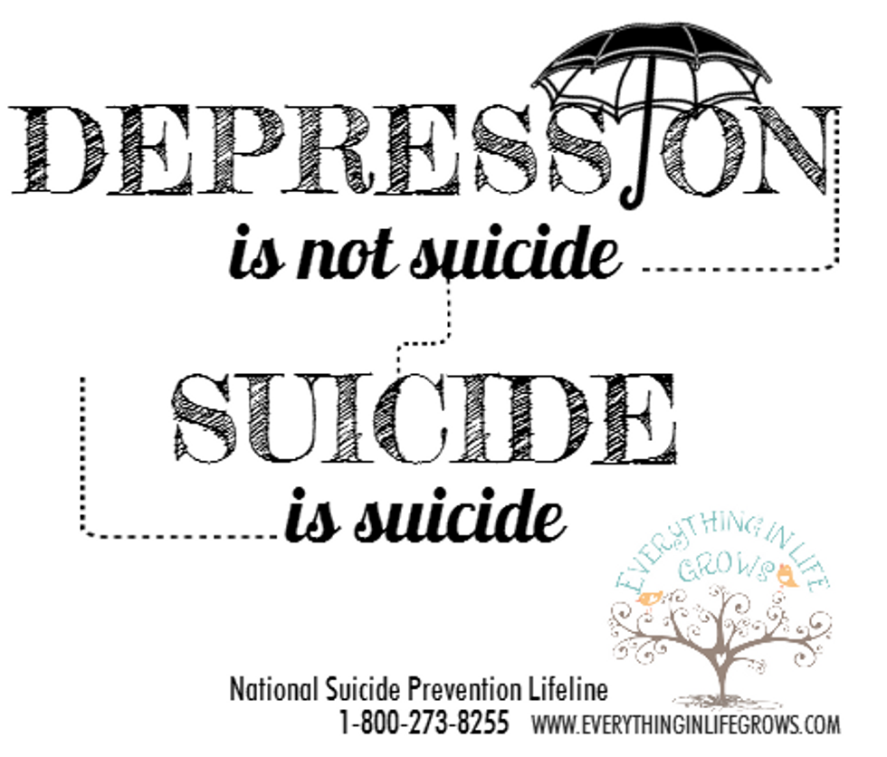 I'm Depressed, Not Suicidal