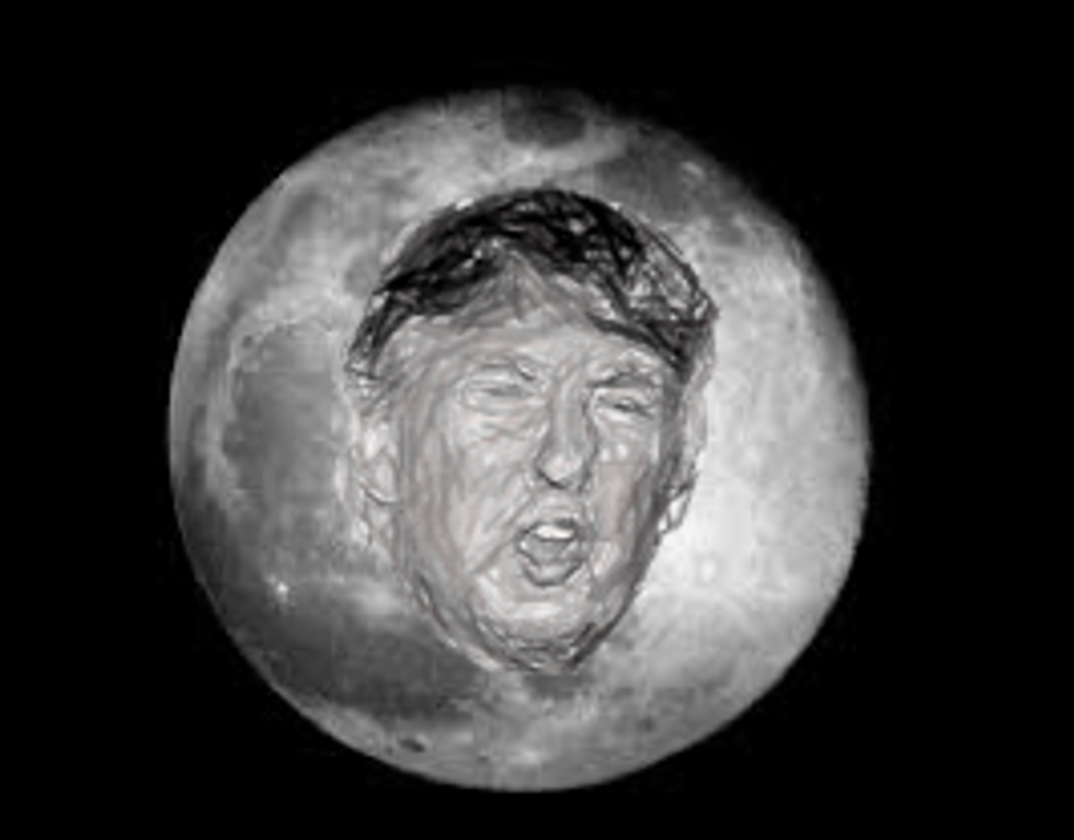 Donald Trump's Face To Be Carved Onto The Moon