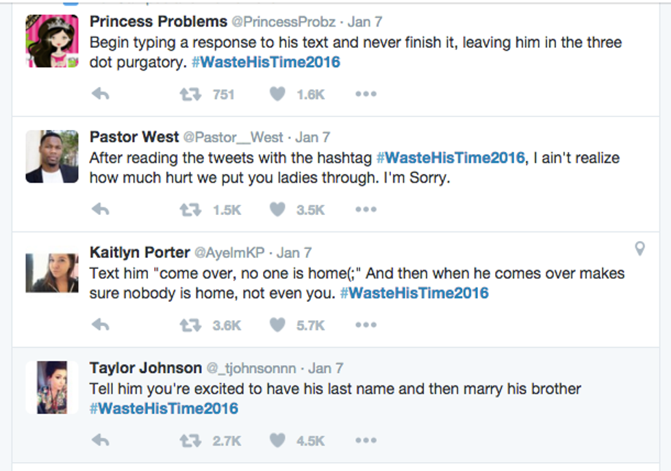 Another Controversial Hashtag, #WasteHisTime2016