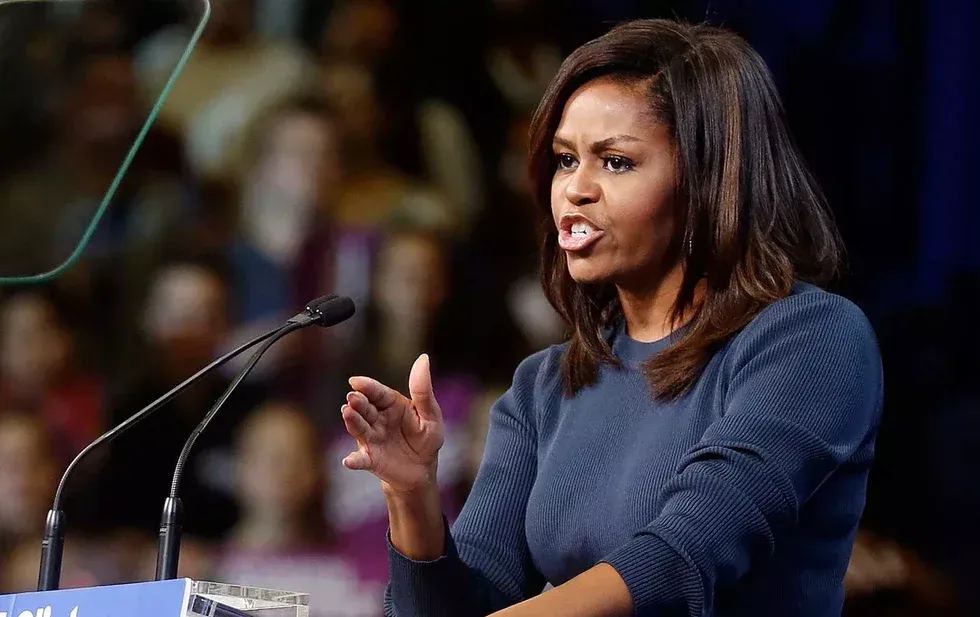 Michelle Obama Addresses New Hampshire