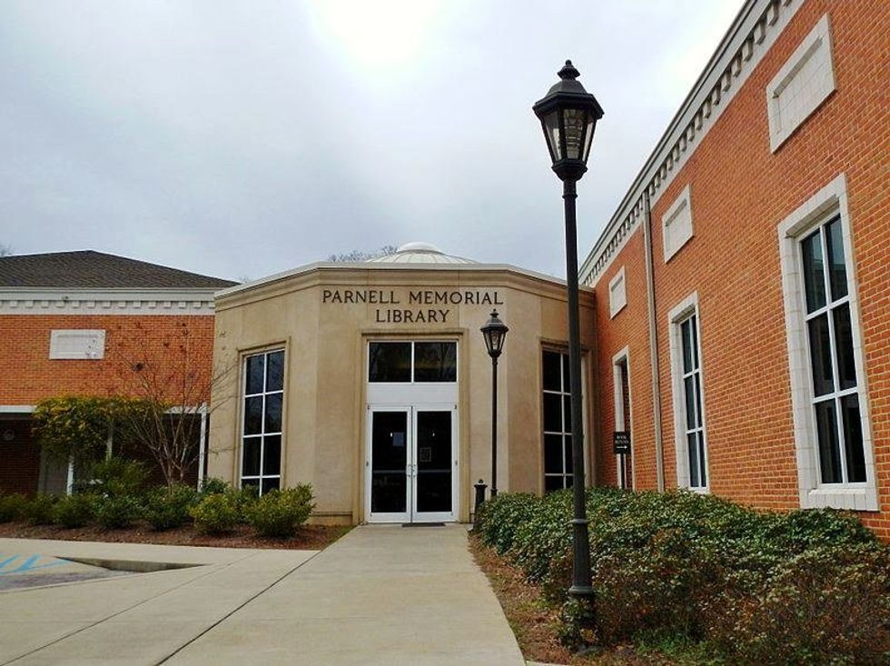 Parnell Memorial Library, a small town library in Alabama