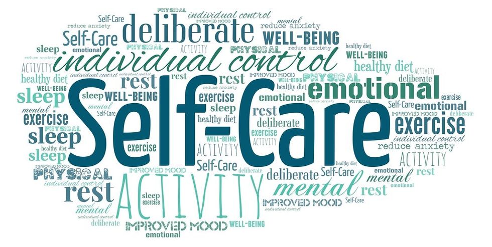 Self Care word bubble